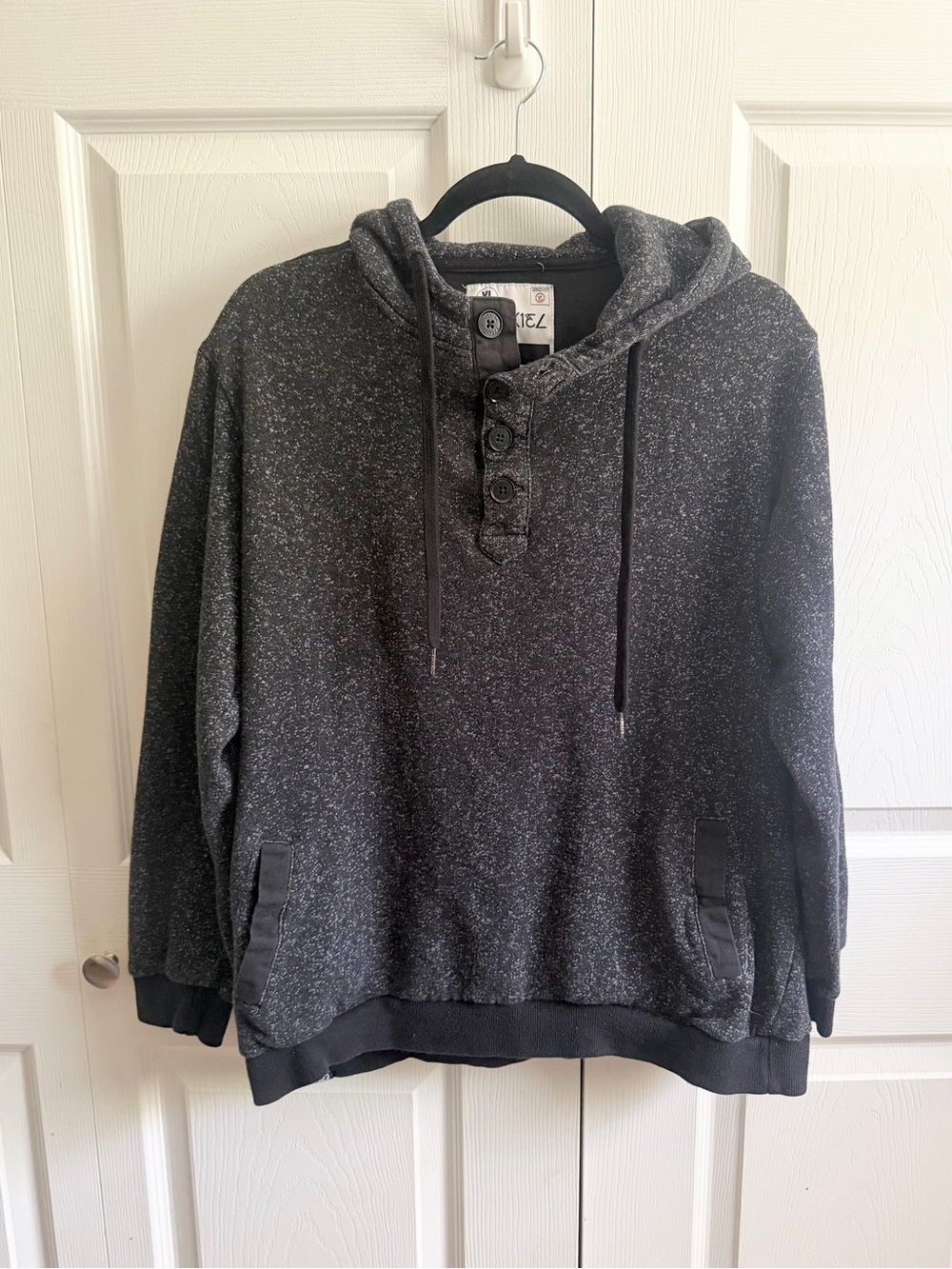 Ezekiel Charcoal Speckled Hoodie
